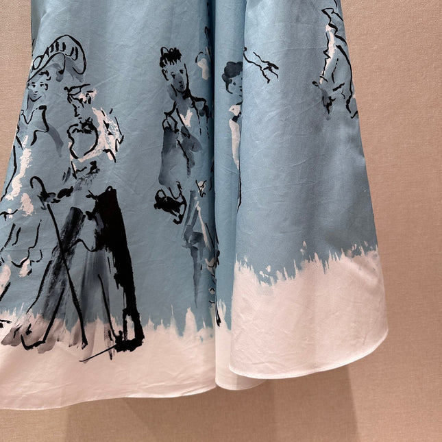 DIOR 26S MIDI A-LINE SKIRT 1408