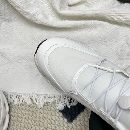 LOEWE 26S CLOUDSOLO SNEAKERS IN WHITE RECYCLED POLYESTER