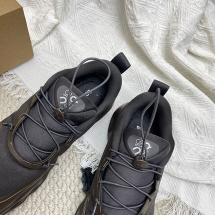 LOEWE 26S CLOUDSOLO SNEAKERS IN DARK BROWN RECYCLED POLYESTER