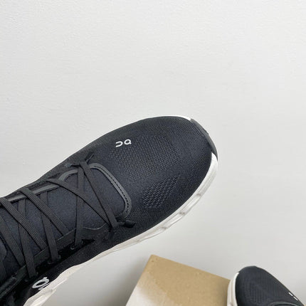 LOEWE 26S CLOUDTILT SNEAKER IN BLACK AND WHITE RECYCLED POLYESTER