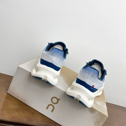 LOEWE 26S CLOUDTILT SNEAKER IN BLUE IVORY RECYCLED POLYESTER