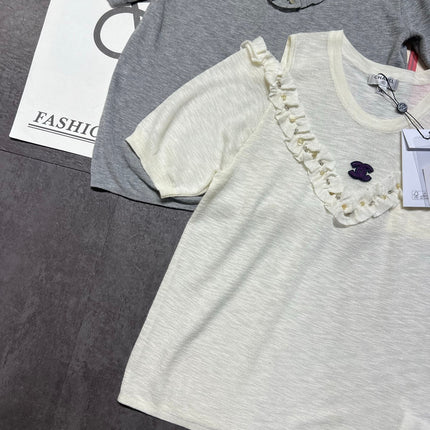 CHANEL 26S SHORT-SLEEVE KNIT TOP STYLE 1096