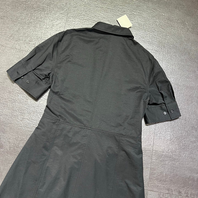 LOEWE 26S SHORT-SLEEVE COLLARED DRESS 592