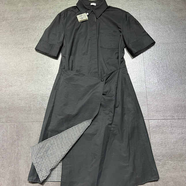 LOEWE 26S SHORT-SLEEVE COLLARED DRESS 592