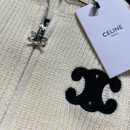CELINE 26S ZIP-UP KNIT CARDIGAN 620