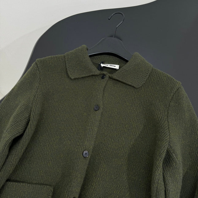 MIUMIU POLO KNIT CARDIGAN STYLE 502