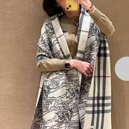 BURBERRY 26S SCARF 210CM IN CASHMERE 173948