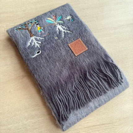 LOEWE 26S SCARF 185 IN MOHAIR WOOL 202492