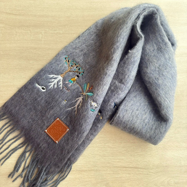 LOEWE 26S SCARF 185 IN MOHAIR WOOL 202492