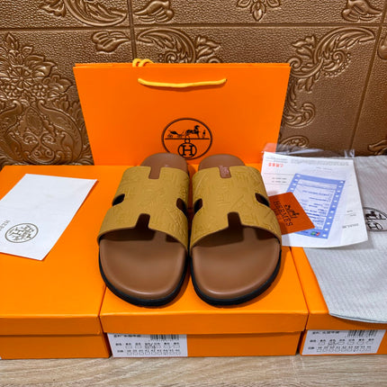 HM IZMIR SLIPPER SAFFRON CALFSKIN
