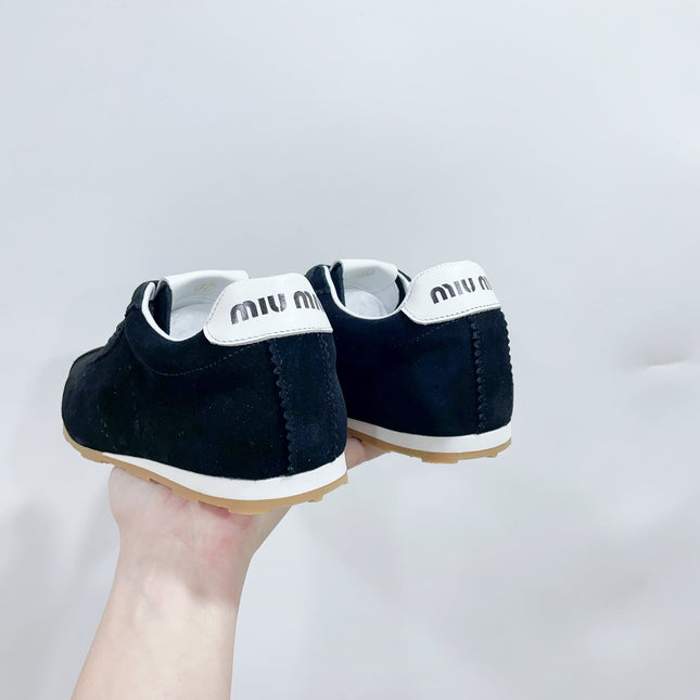 PLUME SUEDE SNEAKERS BLACK