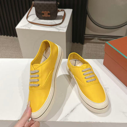 LP 26S LOW-TOP SNEAKERS IN YELLOW CALFSKIN