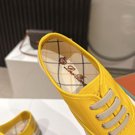 LP 26S LOW-TOP SNEAKERS IN YELLOW CALFSKIN