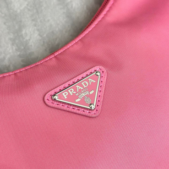 PRADA 26S SHOULDER BAG 23 IN PINK FABRIC