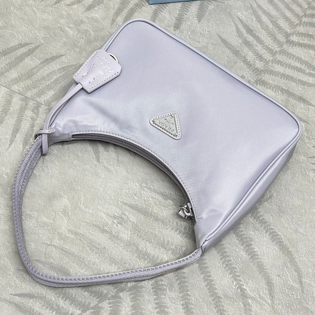 PRADA 26S SHOULDER BAG 23 IN PURPLE FABRIC