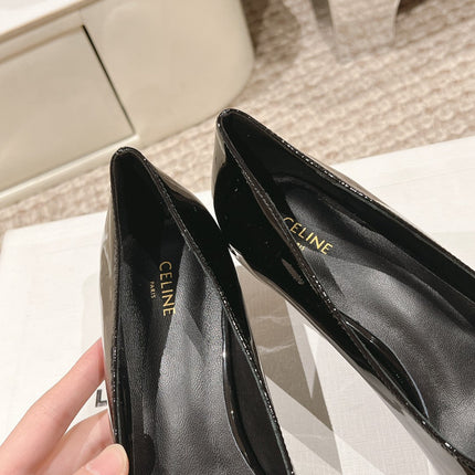 HIGH PUMP 5 CM IN BLACK PATENT CALFSKIN