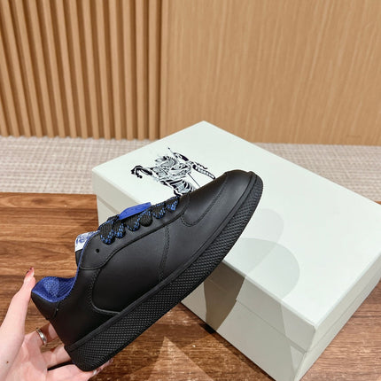 BURBERRY 26S SNEAKERS IN BLACK CALFSKIN