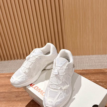 ALO 25S SALOMON XT WHISPER IN WHITE MESH FABRIC AND LAMBSKIN