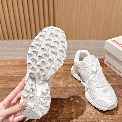 ALO 25S SALOMON XT WHISPER IN WHITE MESH FABRIC AND LAMBSKIN