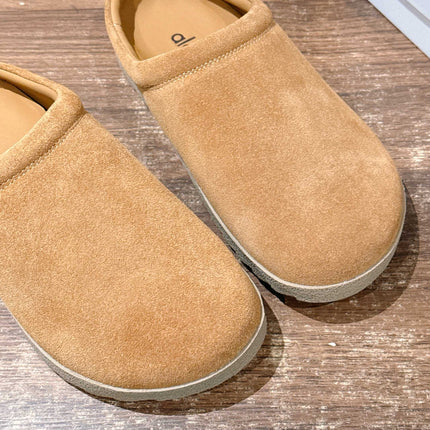 ALO 25S MULE IN LIGHT BROWN SUEDE