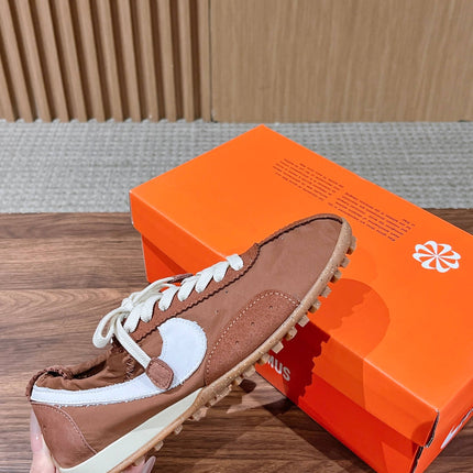 JACQUEMUS 26S SNEAKERS IN BROWN SUEDE & FABRIC