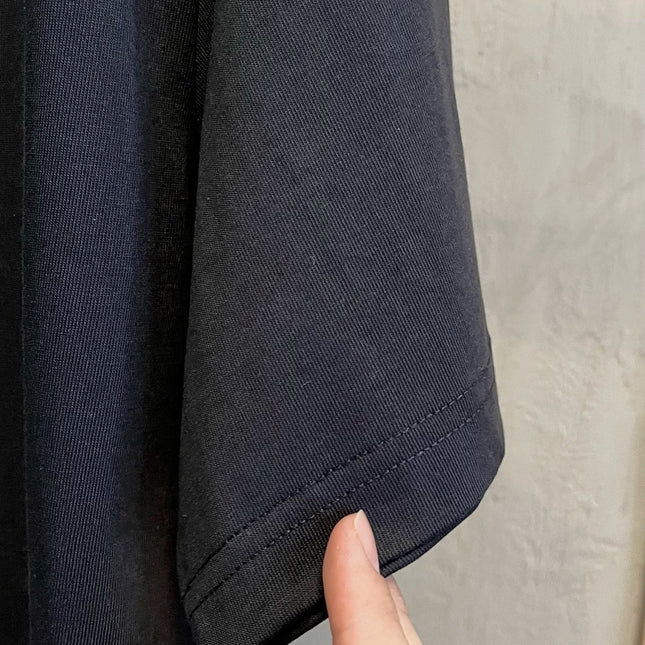 LV T-SHIRT IN BLACK PURE COTTON WITH EMBROIDERED LOGO 238772