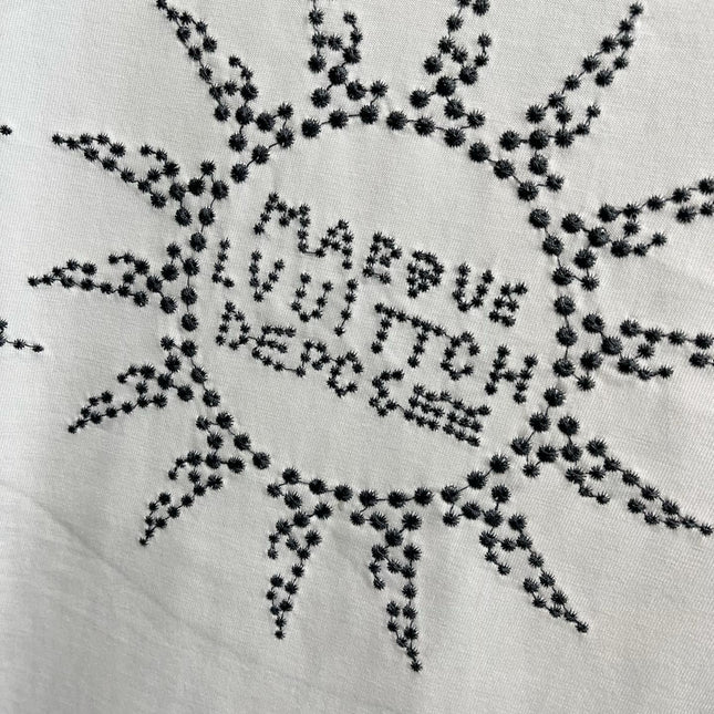 LV T-SHIRT IN WHITE PURE COTTON WITH EMBROIDERED LOGO 238773