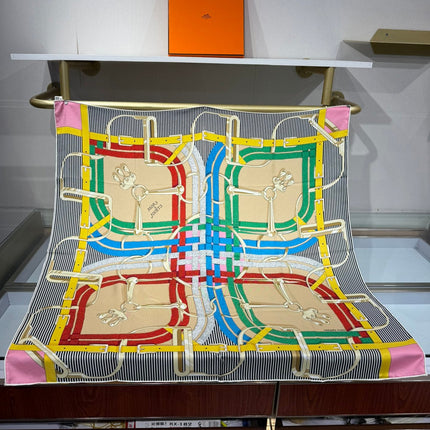 HERMES 26S SCARF 90 IN SILK 307103