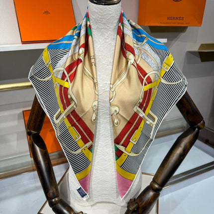 HERMES 26S SCARF 90 IN SILK 307103