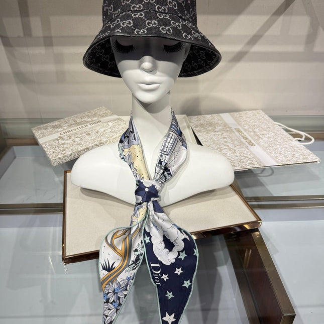 DIOR 26S SCARF 120CM IN SILK 307100
