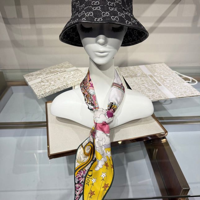 DIOR 26S SCARF 120CM IN SILK 307101