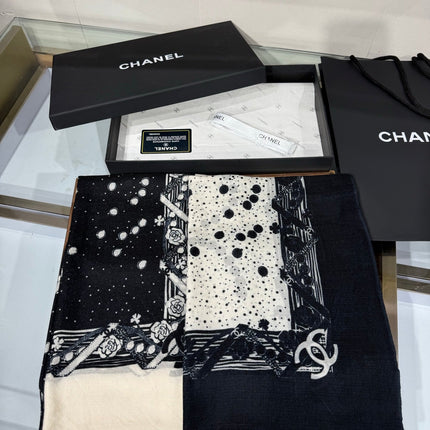 CHANEL 26S SCARF 200 IN CASHMERE 509237
