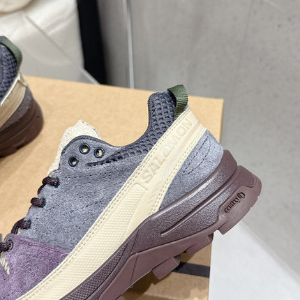 ALO 25S SALOMON AERO GLIDE 3 IN PURPLE AND GREY SUEDE