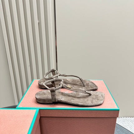 LP MINDIL SANDAL LIGHT BROWN SUEDE