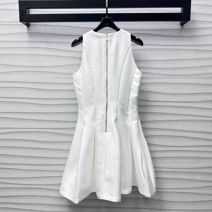 MIUMIU SLEEVELESS WHITE DRESS 267834