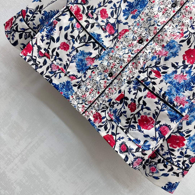 LV MULTICOLOR FLORAL PRINT SHIRT 263834