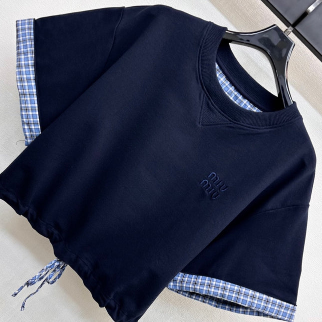 MIU 25S PLAID SET IN COTTON 264589