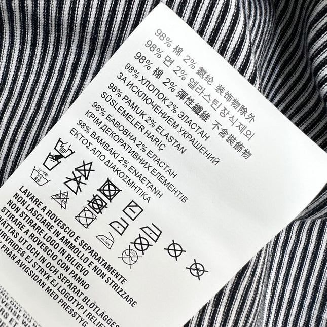 MIUMIU SHORT-SLEEVE STRIPED T-SHIRT 267829
