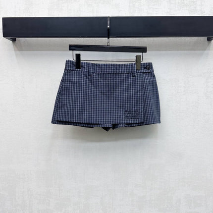 MIUMIU 26S MINI PLAID SKORT 894