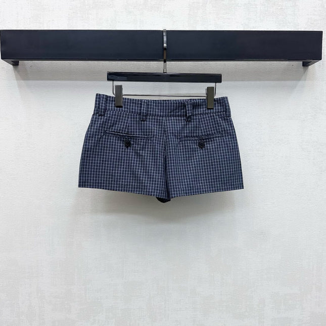 MIUMIU 26S MINI PLAID SKORT 894