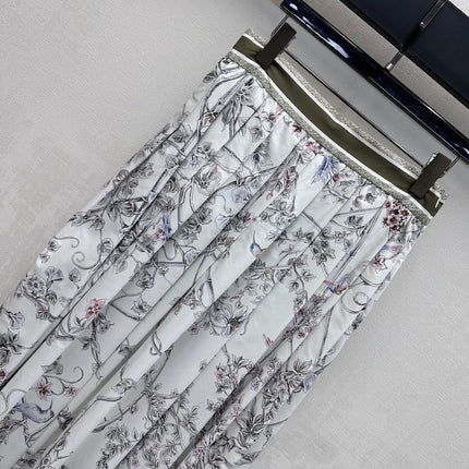 DIOR 26S FLORAL SILK SKIRT 1195