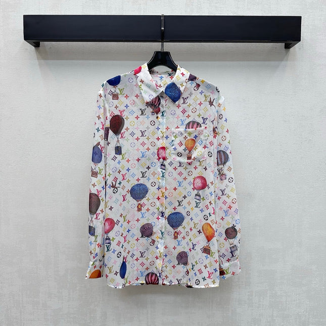 LV 26S PATTERNED LONG-SLEEVE SHIRT STYLE 183
