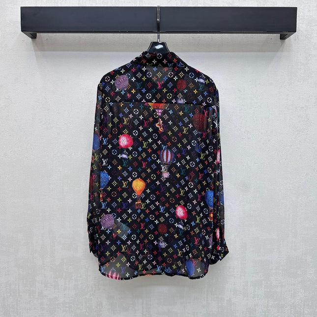 LV 26S PATTERNED LONG-SLEEVE SHIRT STYLE 182