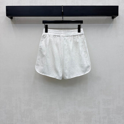 FENDI 26S SHIRT AND LACE SHORTS SET 366