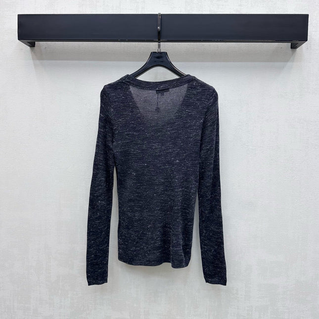 CHANEL 26S LONG-SLEEVE KNIT TOP 1381