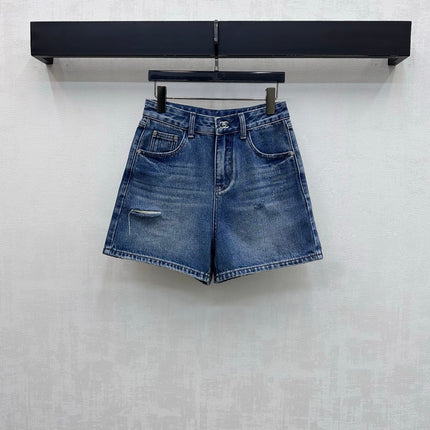 CHANEL 26S DENIM SHORTS 1379