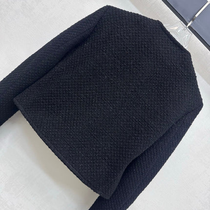 CELINE 26S ROUND-NECK TWEED JACKET 557