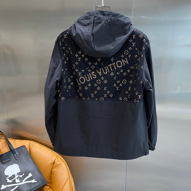 LV HOODED JACKET BLACK 238903