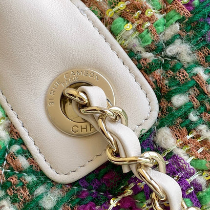 CHANEL 25S SHOPPING BAG 34 IN MULTICOLOR TWEED
