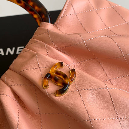 CHANEL 26S HAND BAG 32 IN PINK LAMBSKIN GOLD HARDWARE